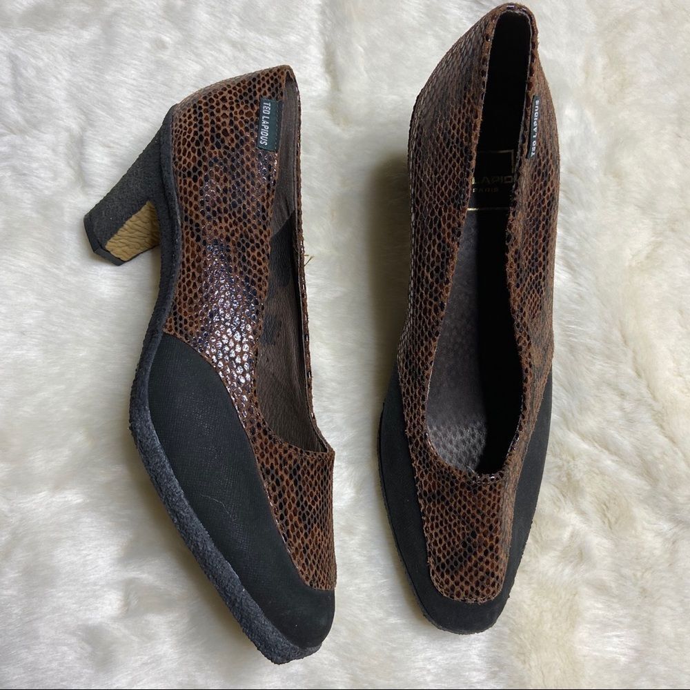 Ted Lapidus brown black heel 40.5